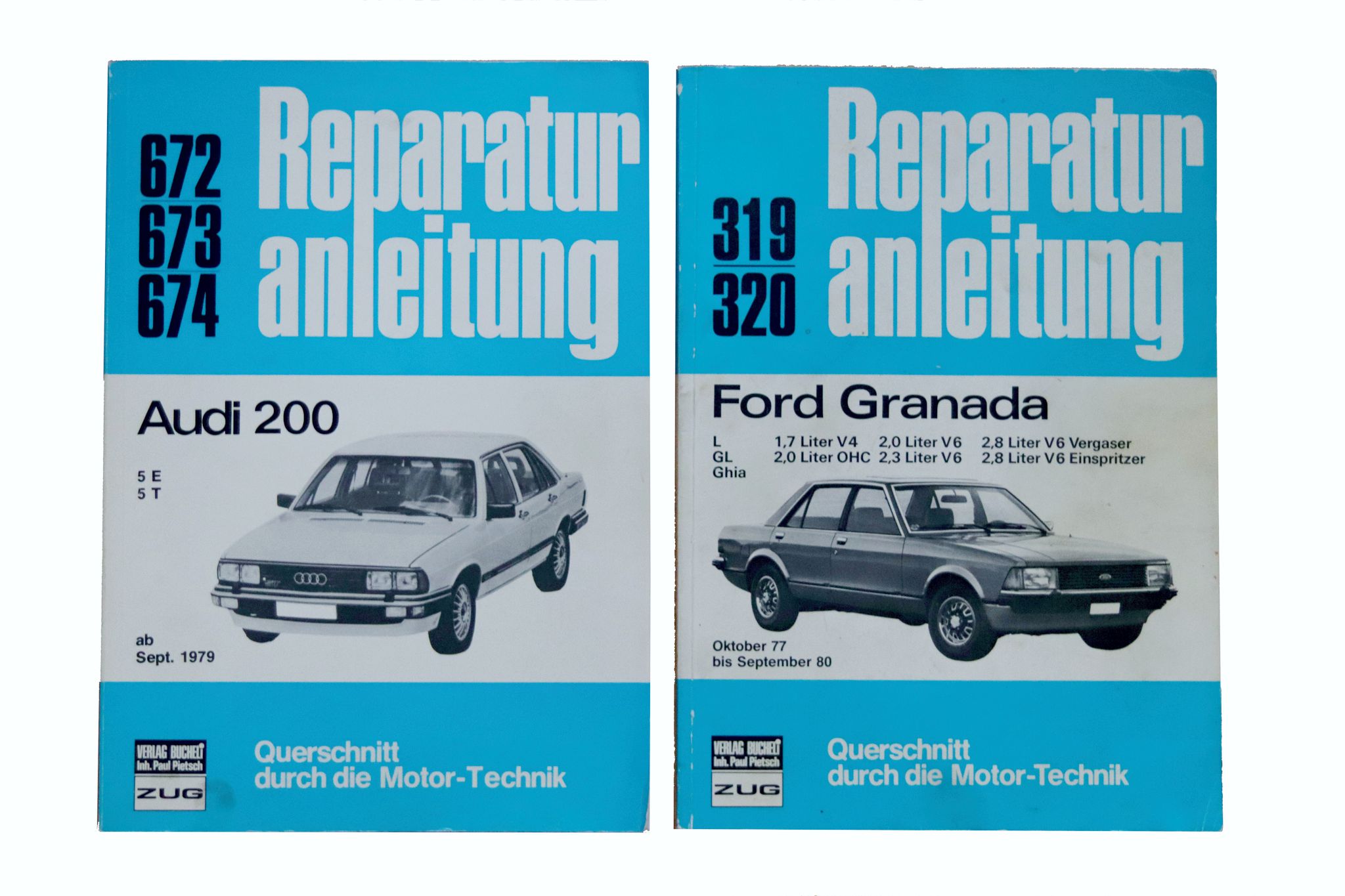 Reparaturanleitung Audi 200 und Ford Granada